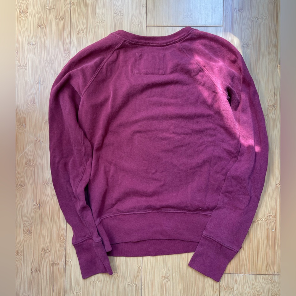 Abercrombie & Fitch Red Crewneck Pullover - Picture 3 of 4